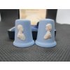 Sběratelský náprstek - Sada 2 ks - 3D Wedgwood Jasperware - Princezna Diana a Princ Charles, s originál krabičkou