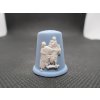 Sběratelský náprstek - 3D Wedgwood Jasperware - Vánoce 1990 - 1