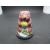 Sběratelský náprstek - 3D Enesco - veverka s oříškem