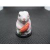 Sběratelský náprstek - 3D Enesco - králíček s mrkví