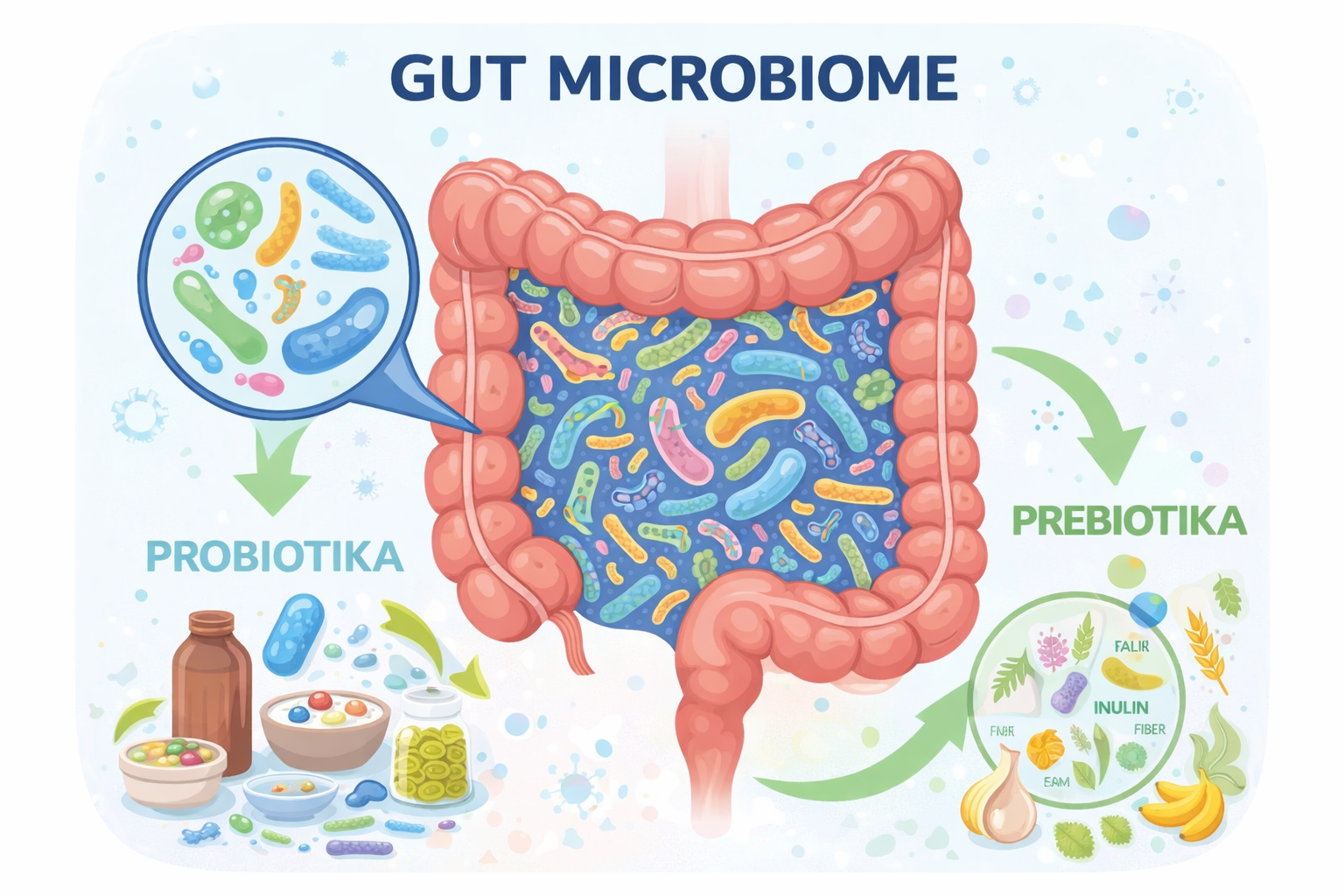 Probiotika vs prebiotika – jaký je rozdíl