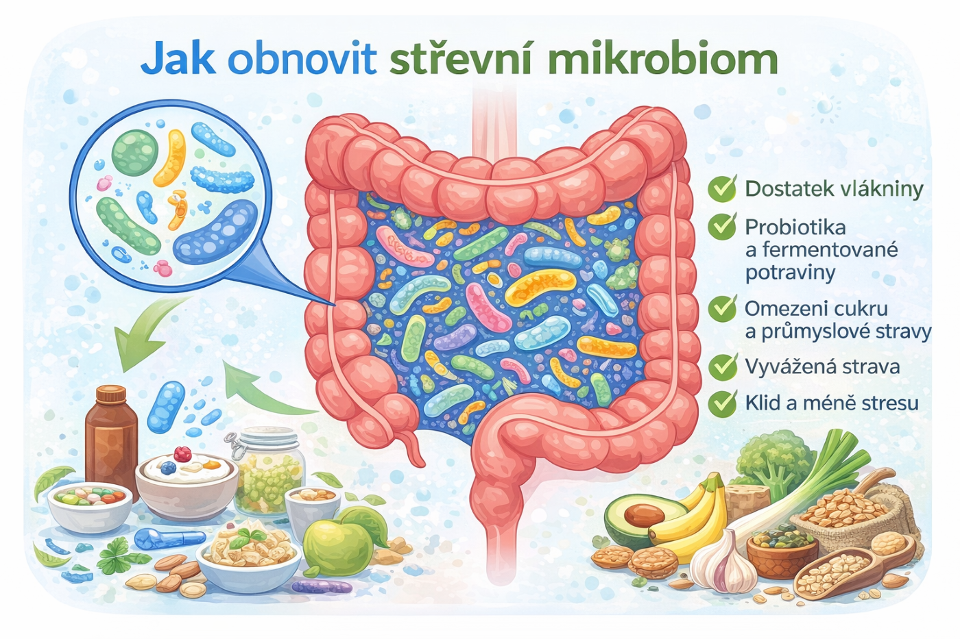 Jak obnovit střevní mikrobiom