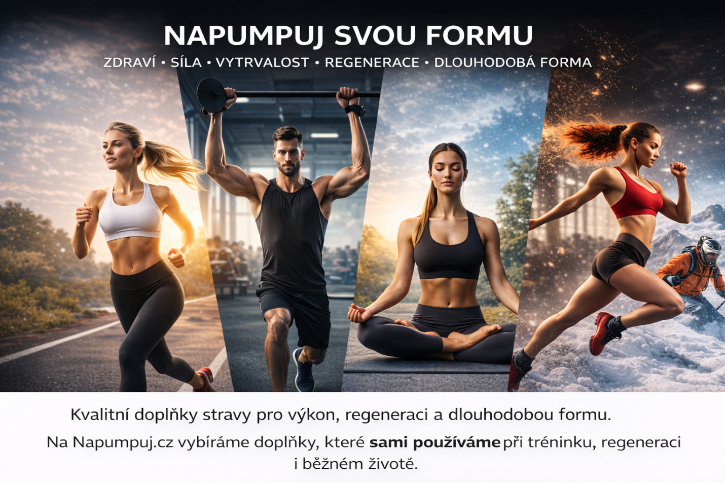 Fitness trénink, běh, posilování a regenerace – proteiny, aminokyseliny, spalovače tuků a doplňky stravy pro sportovce | Napumpuj.cz