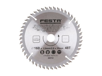 Pilový kotouč SK 160x20 48 zubů Festa 22312