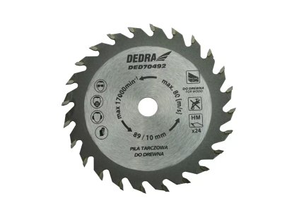 Pilový kotouč 89mm na dřevo DED70492