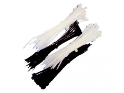 Stahovací páska černá 350 x 4,8 / 50 ks / (108135)