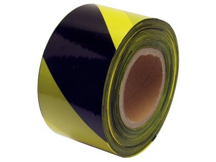 Páska barierová černo-žlutá 250 m (38946)