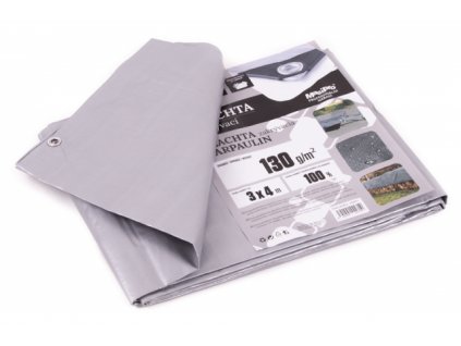 Plachta zakrývací 3x4m 130 g / m2 - šedá MasiPro 102271