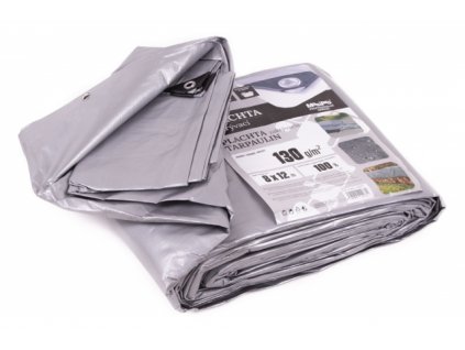 Plachta zakrývací 8x12m 130 g / m2 - šedá MasiPro 102277