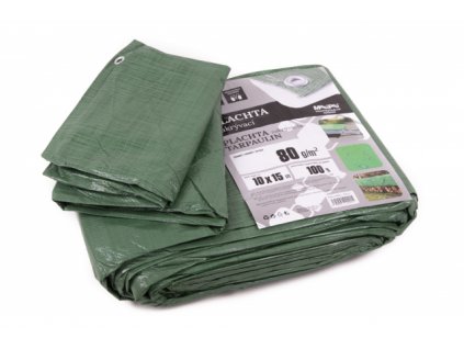 Plachta zakrývací 10x15m 80 g / m2 - zelená MasiPro 102221