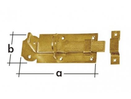 Zástrč zamykací rovná WZP120 120x45mm 8533