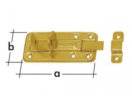 Zástrč zamykací rovná WZTW80 80x40mm 8551