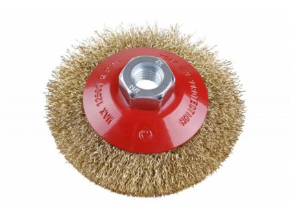 Festa 22001 Kartáč miskový 100mm x M14 , drát 0,3mm pomosazený