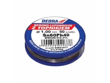 Dedra DED 31L61005 Cín pájecí 1mm /100g Sn60Pb40