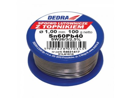 Dedra DED 31L61010 Cín pájecí 1mm / 100g Sn60Pb40