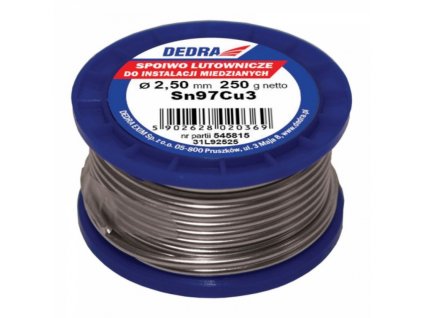 Dedra DED 31L92525 Cín pájecí 2,5mm /250 g Sn97Cu3