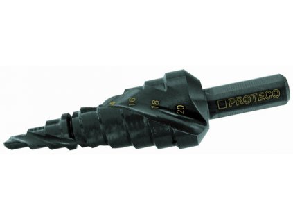 Vrták stupňovitý 6-38 mm krok 2-4 mm TiAIN (90.42-ST-65)