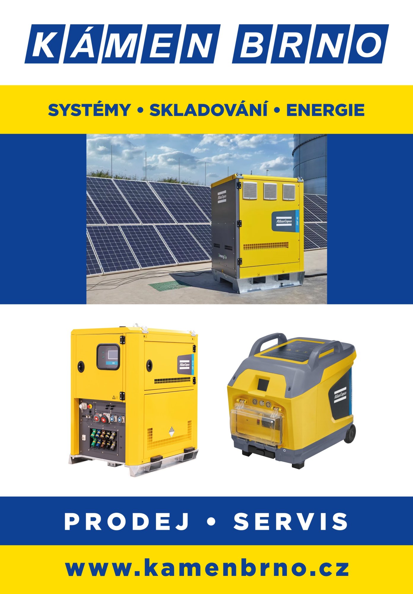 ATLAS COPCO systém skladování energie