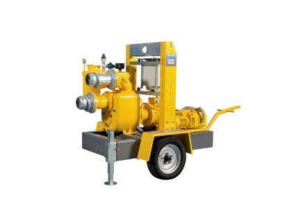 wel 6 250 eco dewatering pump trailer iso