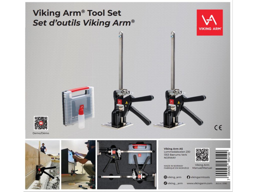 Viking Arms obsah balení montážního setu