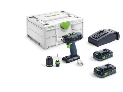 Festool | Akumulátorový vrtací šroubovák T 18+3 HPC 4,0 I-Plus v systaineru