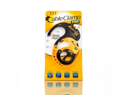 Cable Clamp PRO – blistr 3 kusy mix S/M/L žlutá