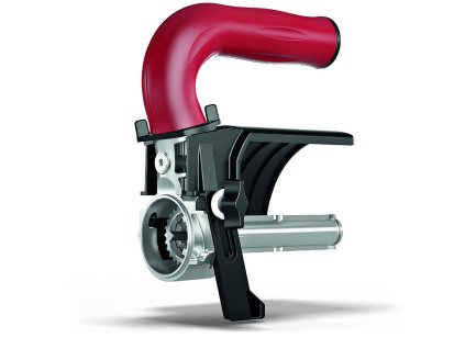 Brusný nástavec s integrovaným držadlem na satinování pro TRINOXFLEX. Rychlo-výměnný systém pro montáž bez nástrojů.