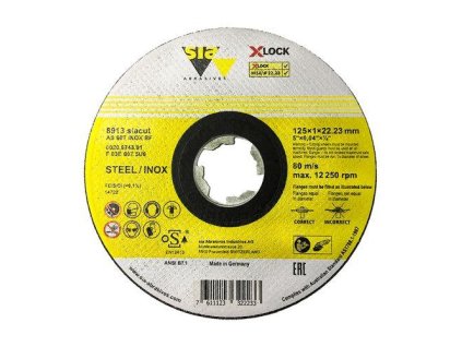 SiaAbrasives | Řezné kotouče pro úhlové brusky SiaCut " XLOCK"