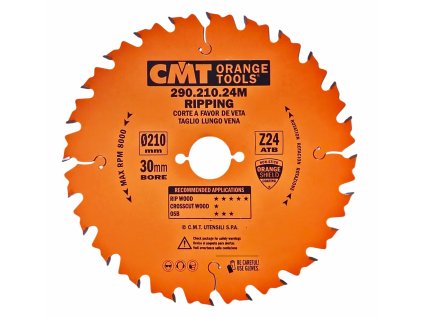CMT | Pilový kotouč na příčný a podélný řez ø210/30 mm Z24 WZ/ATB