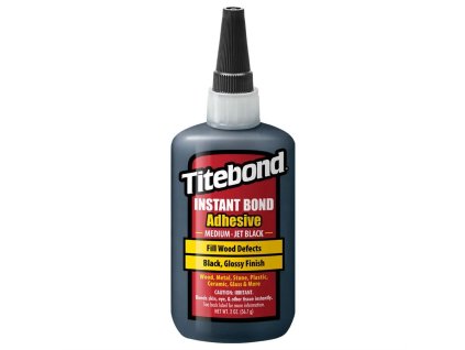 Titebond | Instant Medium Jet Black černé kyanoakrylátové lepidlo 59 ml