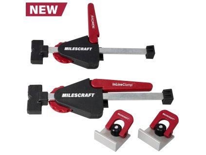 Milescraft | In-LineClamp™ svěrka do vodících lišt s T profilem pro precizní boční upnutí (2 ks)