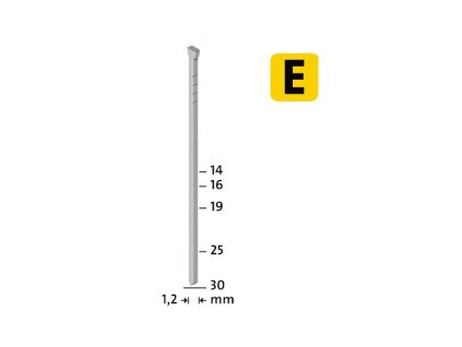 NOVUS | Hřebíky typu E varianta  J/19 pro sponkovačky a hřebíkovačky
