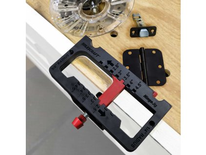 Milescraft | HingeJig™ – šablona na panty a zámky dveří