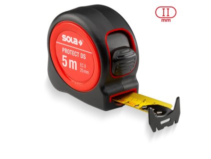 SOLA | PROTECT DS 5 m – svinovací metr s oboustrannou stupnicí a třídou přesnosti II