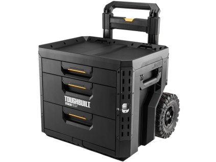 ToughBuilt | StackTech® – pojízdný box na nářadí se 3× zásuvkami