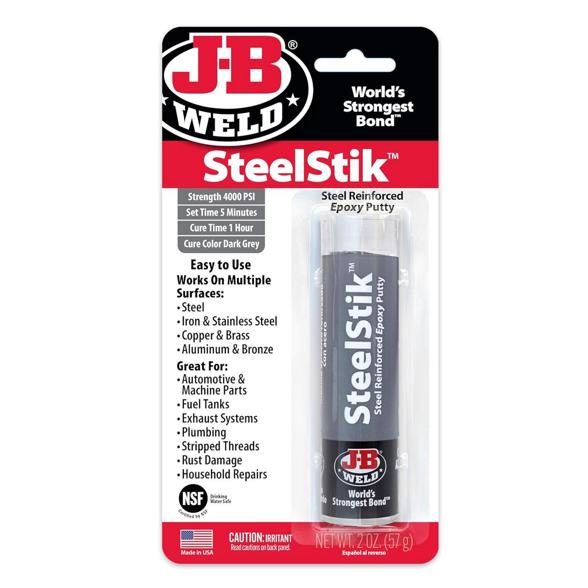 J-B Weld | SteelStik™ tmel na opravy kovů