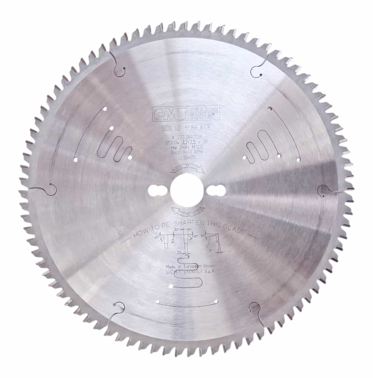 CMT | Pilový kotouč pro Corian a silnostěnné plasty ø 300/30 mm Z84 TFZ/TCG