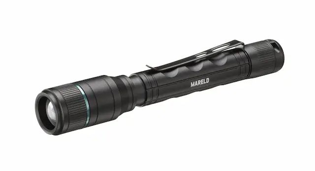 Mareld | Nimbus 140 RE – kompaktní, kapesní svítilna se zoomem a stroboskopem