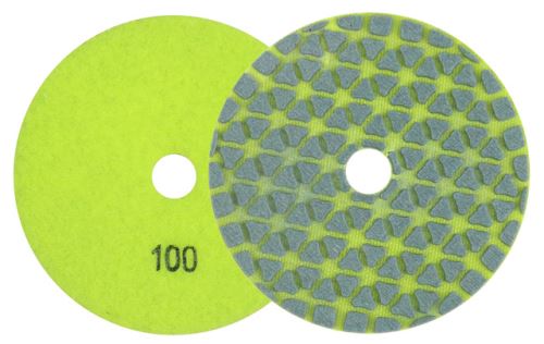 PRO5 | diamantový pružný lešticí kotouč Ø100 mm – zrnitost P 100 (suché leštění)