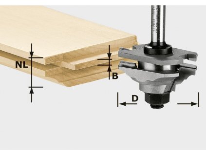 Festool Fréza na profil pera HW S8 D46 x D12-FD 490643