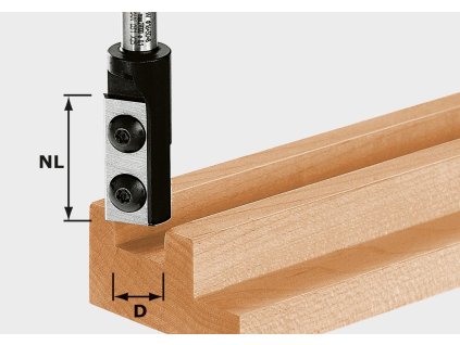 Festool Drážkovací fréza s vyměnitelnými břitovými destičkami HW D14/30 S8 492715