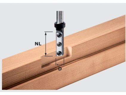 Festool Drážkovací fréza s vyměnitelnými břitovými destičkami HW S12 D16/50 WP 497454