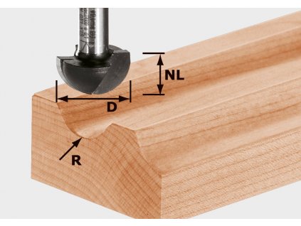 Festool Vydutá fréza HW S12 D30/20/R15 491104