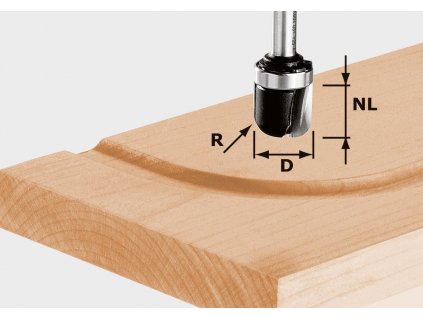 Festool Žlábkovací fréza HW S8 R6,4 KL 490982