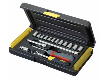 STANLEY 2-85-582 - 1/4" 17dílná sada hlavic MICROTOUGH