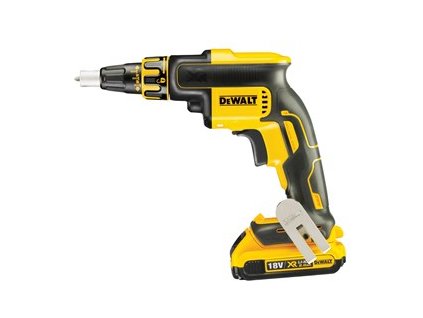 DCF620D2 DeWALT AKU bezuhlíkový šroubovák na sádrokarton XR 18 V Li-Ion 2 x 2,0 Ah