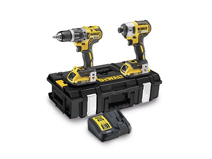 DeWALT DCK266D2 18V sada aku nářadí XR Li-Ion DCD796 + DCF887 2x 2,0Ah