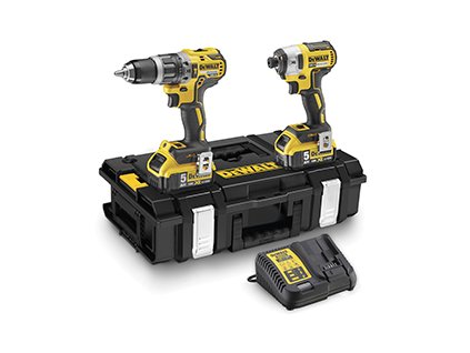 DeWALT DCK266P2 18V sada aku nářadí XR Li-Ion DCD796 + DCF887 2x 5,0Ah