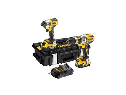 DeWALT DCK276P2 18V sada aku nářadí XR Li-Ion DCD996 + DCF887 2x 5,0Ah
