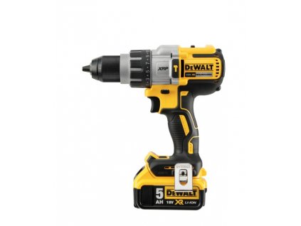 DCD996P2 DeWALT bezuhlíková 3-rychlostní příklepová vrtačka 18V XR Li-ion 2x 5,0Ah